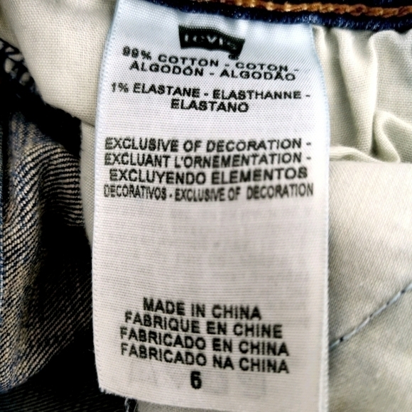 Levi's 515 Women's 6 Blue Capris Red Tag Jeans - Picture 11 of 16